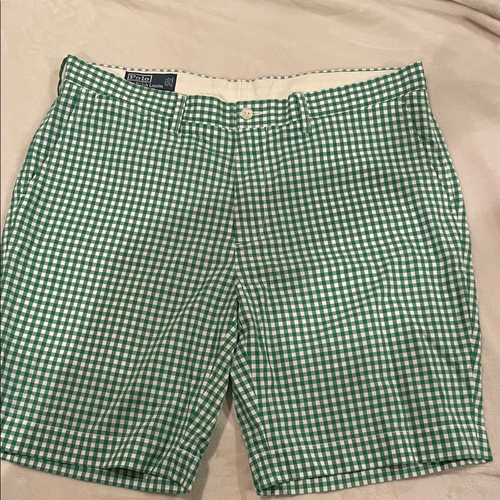 Polo by Ralph Lauren White and Green Shorts